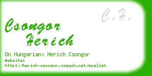 csongor herich business card